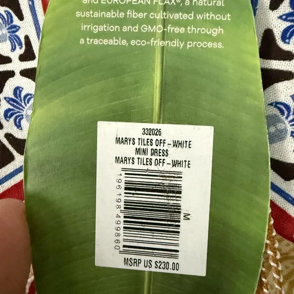 FARM Rio White Tunic with Red, Blue & Mustard Trim - Picture 4 of 4